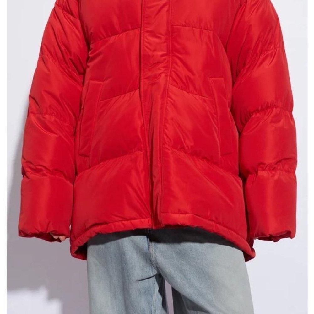 Balenciaga Bold Red Puffer Jacket